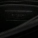 Calfskin Y Quilted Monogram Monochrome Small Loulou Chain Satchel Black