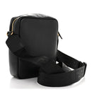 Calfskin Baroque Logo Messenger Bag Black