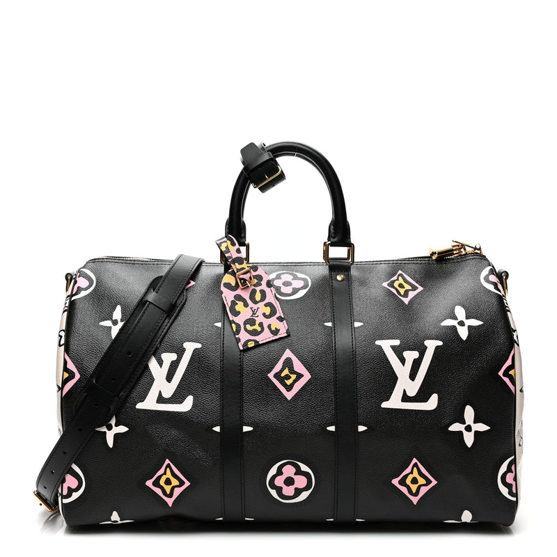 Monogram Giant Wild At Heart Keepall Bandouliere 45 Black