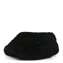 Shearling Nappa Triangle Quilted Patchwork System Tote Black