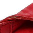 Calfskin Palazzo Fringe Shoulder Bag Red