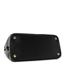 Saffiano Small Galleria Double Zip Tote Black