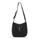 Grained Calfskin Baby Le 5 A 7 Supple Hobo Black