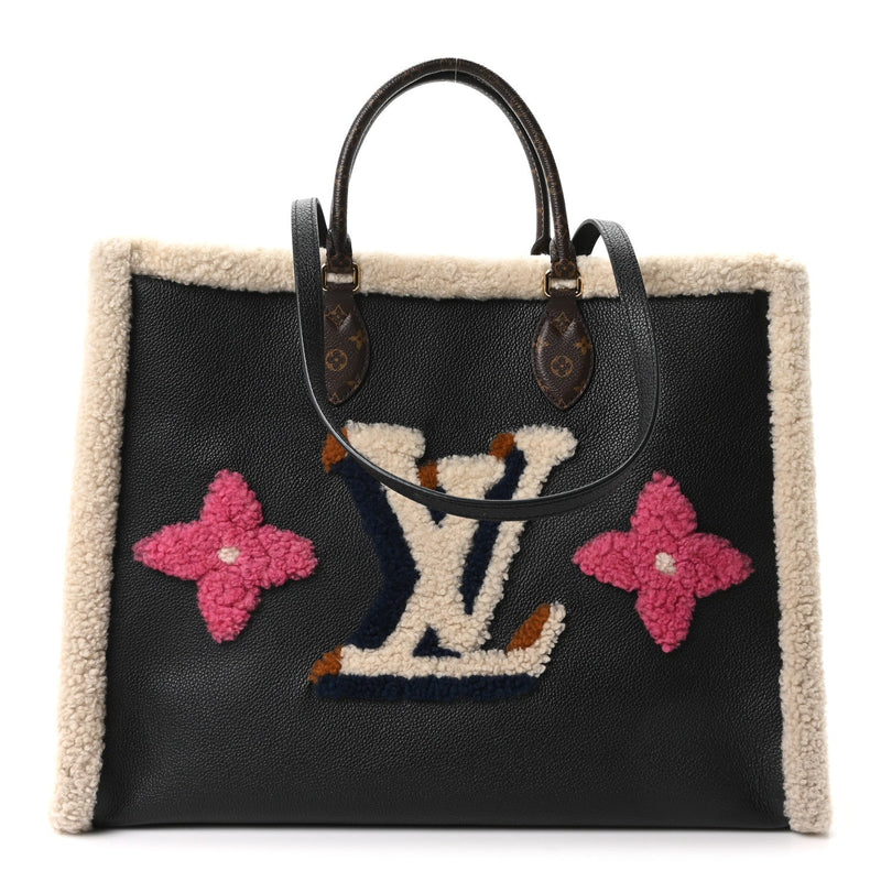 Calfskin Monogram Teddy Onthego GM Black