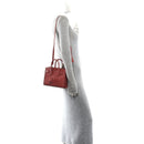 Calfskin Crocodile Embossed Nano Sac De Jour Rose Fonce