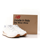 X NEW BALANCE Denim Marmorizzato 574 Sneakers 38.5 White