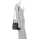 Calfskin Crocodile Embossed Baby Sac De Jour Black