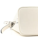 Saffiano Cuir Small Matinee Tote  Bianco Black
