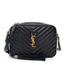 Calfskin Matelasse Monogram Lou Camera Bag Deep Marine