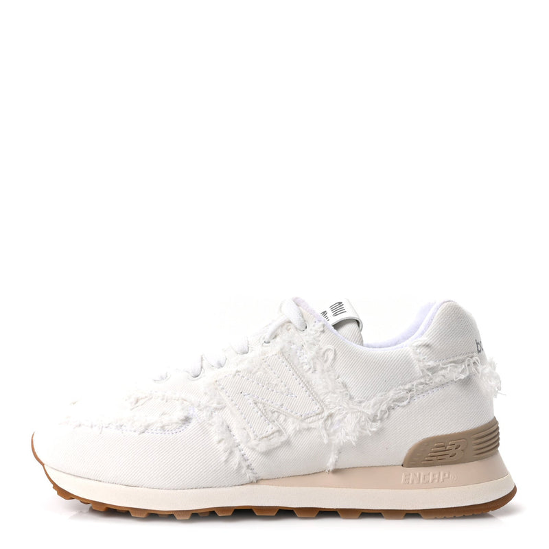 X NEW BALANCE Denim Marmorizzato 574 Sneakers 38.5 White