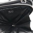 Nappa Soft Padded Mini Triangle Crossbody Pouch Black