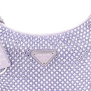 Satin Crystal Mini Re-Edition 2000 Bag Glicine