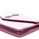 Metallic Calfskin Monogram Envelope Chain Wallet New Azalea