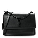 Calfskin Medium Monogram Monochrome Sunset  Black