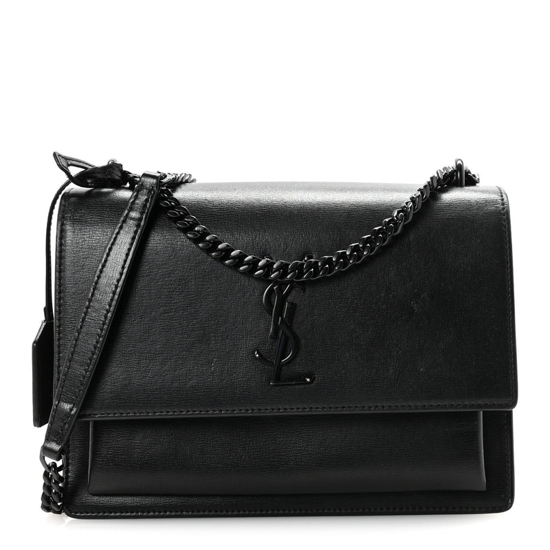 Calfskin Medium Monogram Monochrome Sunset  Black