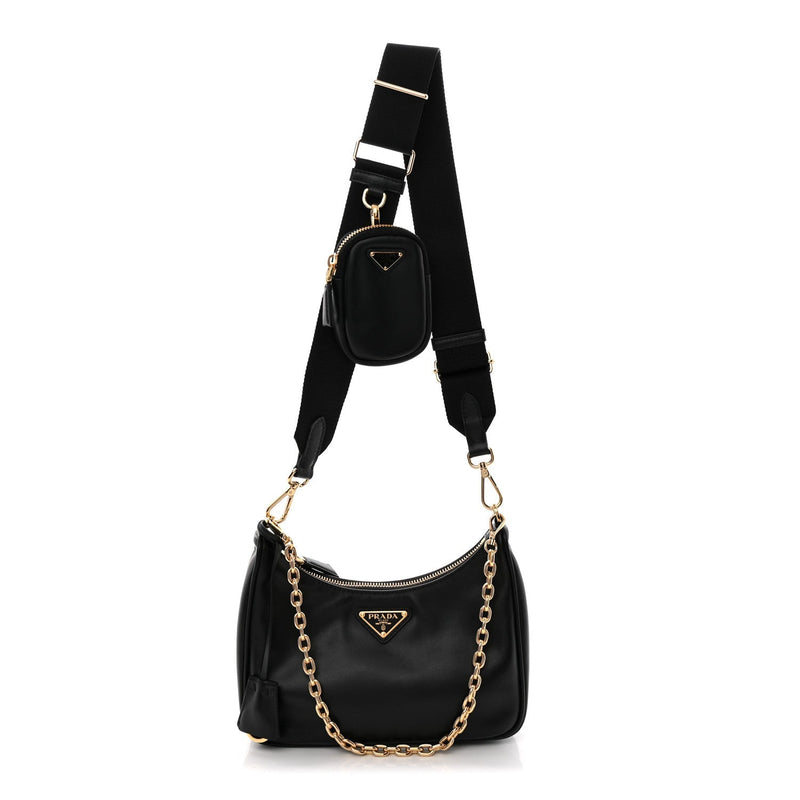 Vitello Re-Edition 2005 Shoulder Bag Black