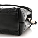 Calfskin Y Quilted Monogram Toy Loulou Crossbody Bag Black
