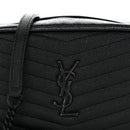 Grain De Poudre Matelasse Monochrome Monogram Mini Lou Camera Bag Black