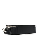 Saffiano Travel Medium Brique Crossbody Bag Black