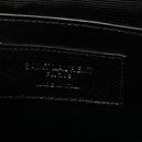 Calfskin Crocodile Embossed Small Classic Monogram Kate Tassel Satchel Black