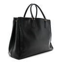 Saffiano Lux Extra Large Galleria Double Zip Tote Black