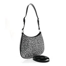 Satin Crystal Cleo Adjustable Strap Shoulder Bag Metal