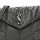 Lambskin Quilted Toy Loulou Puffer Monogram Chain Satchel Fog