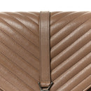Sheepskin Matelasse Chevron Monogram Large College Bag Fard