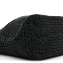 Raffia Monogram Le 5 A 7 Medium Tote Black