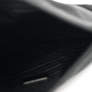Tessuto Nylon Saffiano Flat Messenger Bag Black
