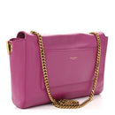 Smooth Calfskin Suede Medium Reversible Monogram Kate Satchel Rose Rubis