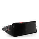 Tessuto Nylon Rose Shoulder Bag Black Rosso