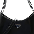 Spazzolato Cleo Adjustable Strap Shoulder Bag  Black