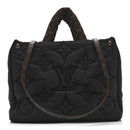 Econyl Monogram Pillow Giant Onthego MM Black