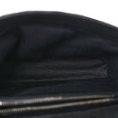 Sheepskin Matelasse Chevron Monogram Medium College Bag Black