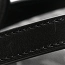 Coated Canvas La Greca Signature  Black Gray