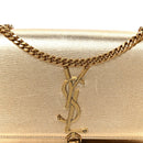 Metallic Calfskin Small Classic Monogram Kate Tassel Satchel Gold