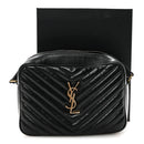 Calfskin Matelasse Monogram Lou Camera Bag Black
