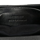 Sheepskin Matelasse Chevron Monogram Large College Satchel Black