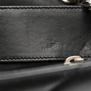 Calfskin Y Quilted Monogram Medium Loulou Chain Satchel Black