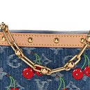 LV X TM Monogram Denim Cerises Pochette Accessories Blue