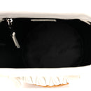 Nappa Matelasse Wicker Basket Bag White Miele