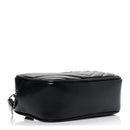 Calfskin Matelasse Monogram Lou Belt Bag Black