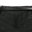 Crinkled Lambskin Matelasse Monogram Medium Niki Chain Satchel Dark Green