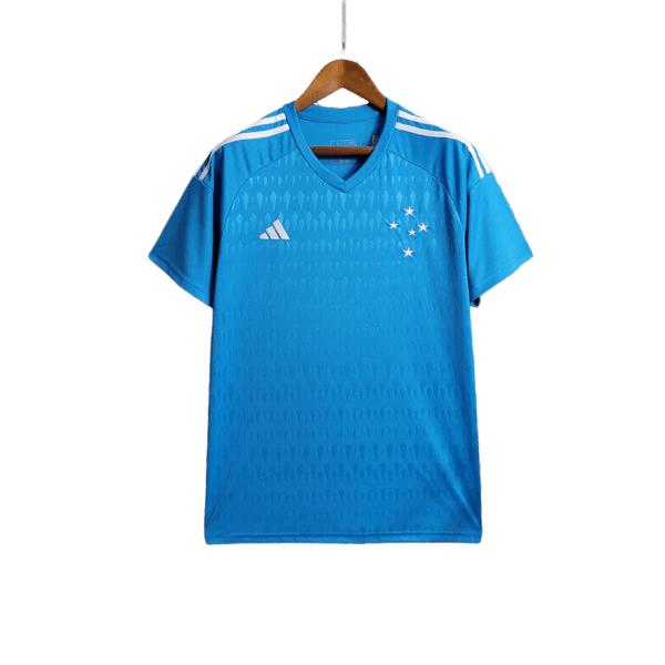 Cruzeiro 23/24 Goalkeeper Jersey - Blue - Fan Version | Free Shipping + Keychain Gift
