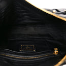 Vitello Daino Shopping Satchel Black