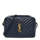 Calfskin Matelasse Monogram Lou Camera Bag Deep Marine
