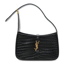 Calfskin Crocodile Embossed LE 5 A 7 Hobo Black