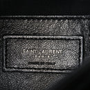 Crinkled Calfskin Matelasse Monogram Baby Niki Chain Satchel Black