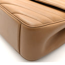 Lambskin Chevron Quilted Large LouLou Natural Tan